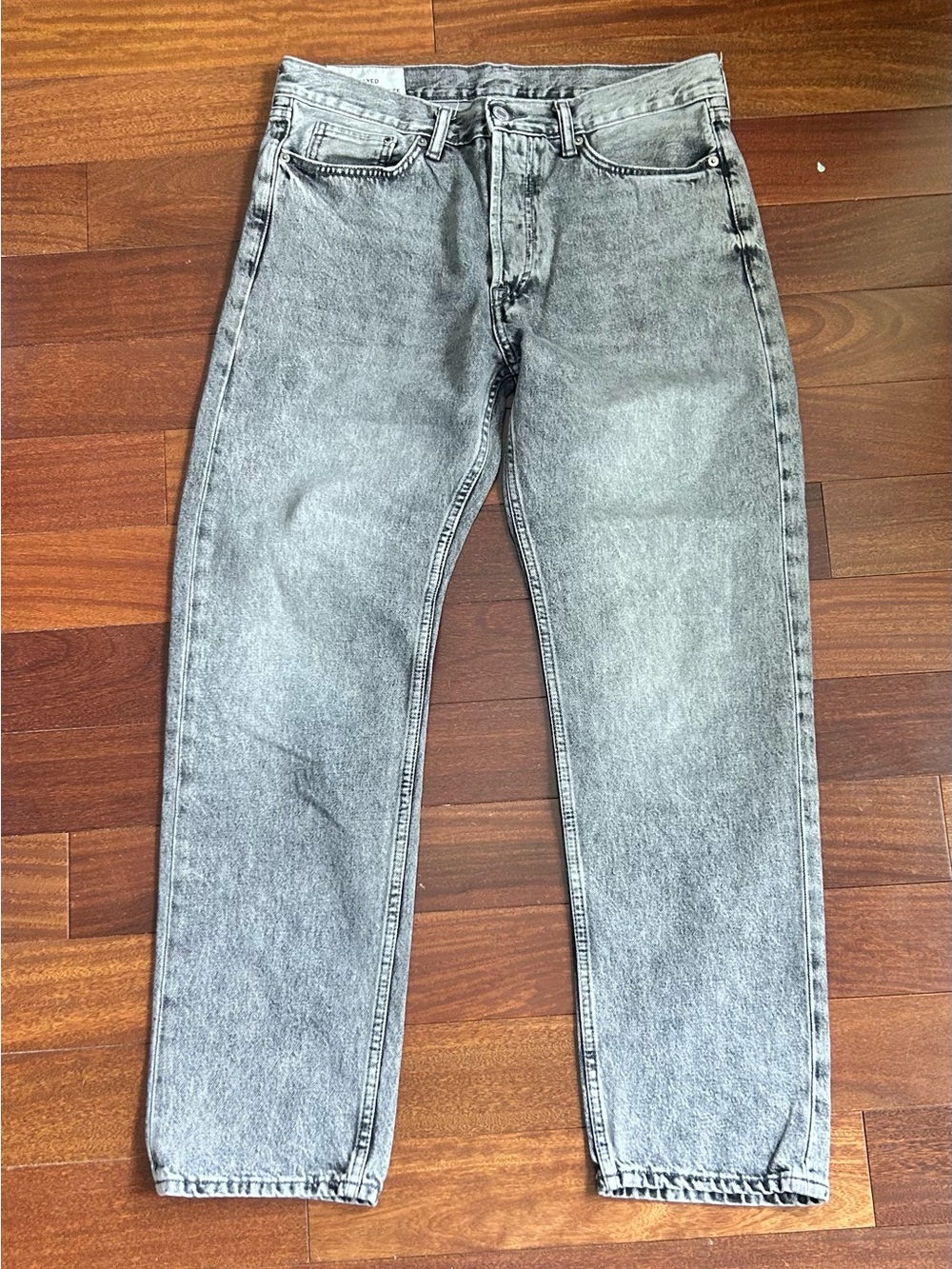 H&M Men's Light Grey Relaxed Jeans